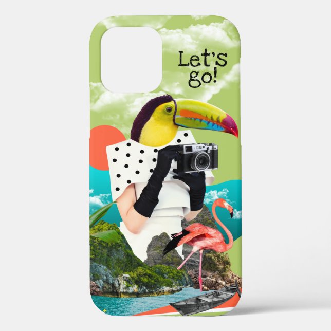 Lass Go Cool Travel Collage Pop Art Case-Mate iPhone Hülle (Rückseite)