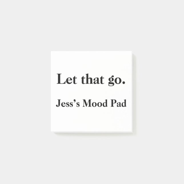 Lass Go - Funny mental health Custom Therapy Stick Post-it Klebezettel (Vorderseite)