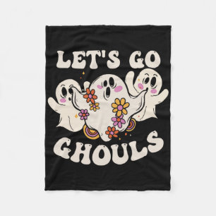 Lass Go Ghouls Costume Halloween Pumpkin Ghost Fleecedecke