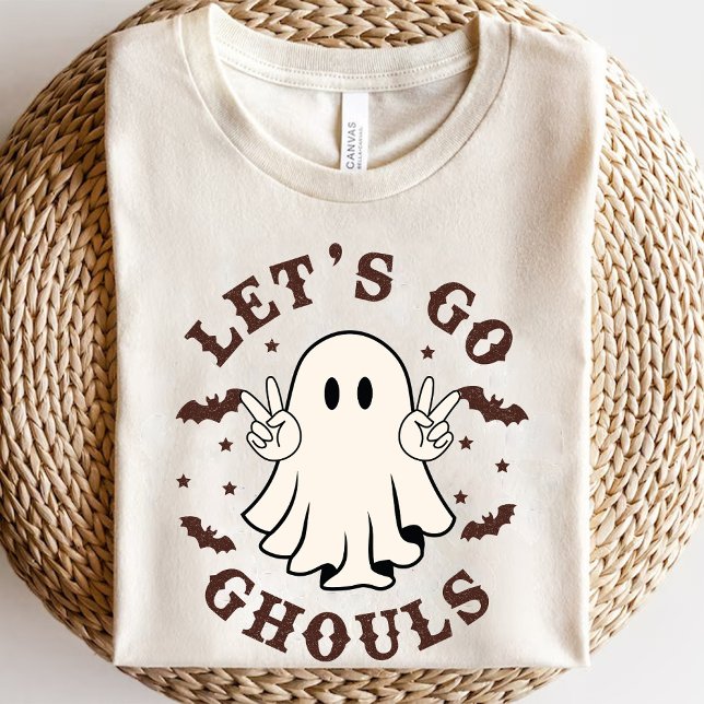 Lass Go Ghouls Funny Ghost Halloween Retro T-Shirt (Lets Go Ghouls Funny Ghost Halloween Retro T-Shirt)