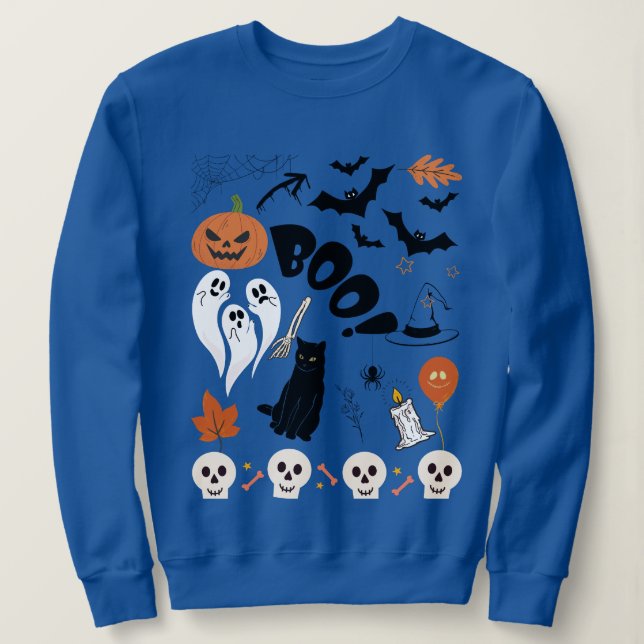 Lass Go Ghouls Funny Halloween Party Kostüm Sweatshirt (Design vorne)