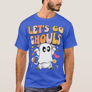 Lass Go Ghouls Halloween Ghost Groovy Retro 70er H T-Shirt