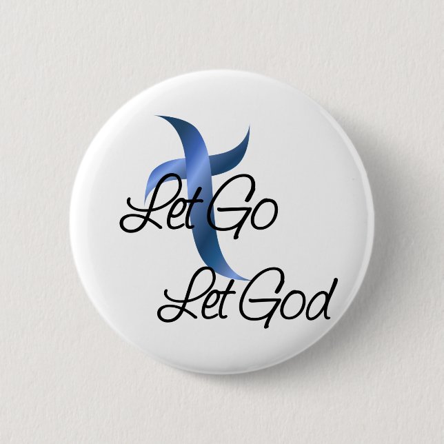 Lass Go Lasse Gott Christlich Button (Vorderseite)