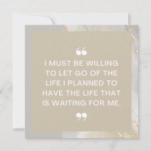 Lass Go Life I Planned Positive Affirmation Card