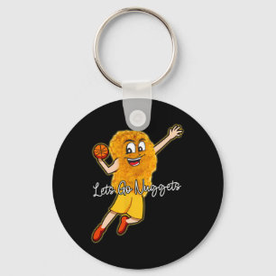 Lass Go Nuggets - Chicken Nugget Bysketbyll Player Schlüsselanhänger