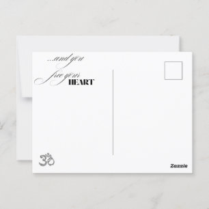 Lass Go of Anger - Buddha Mindfulness Quote T - Sh Postkarte