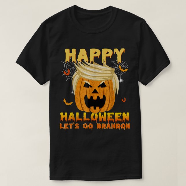 Lass Go Pumpkin Brandon Trump Pumpkin Halloween Co T-Shirt (Design vorne)