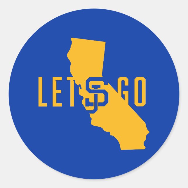 lass Go SJ Runder Aufkleber (Vorderseite)