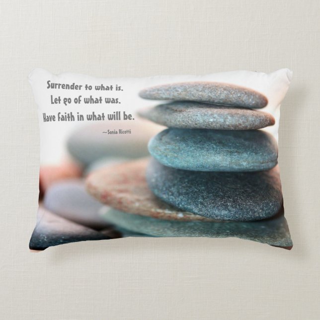 Lass Go Throw Kissen (Vorderseite)