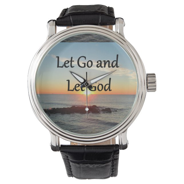 LASS GO UND LASS GONE SUNRISE DESIGN ARMBANDUHR (Vorderseite)