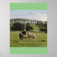 Lass Go und Lass Gott Pony Ponies Poster