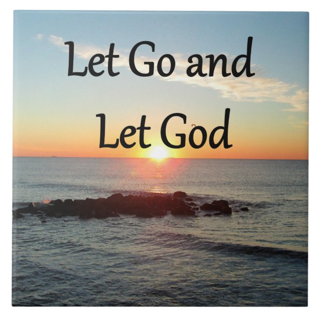 LASS GO UND LASS GOTT SUNRISE FOTO FLIESE (Vorderseite)