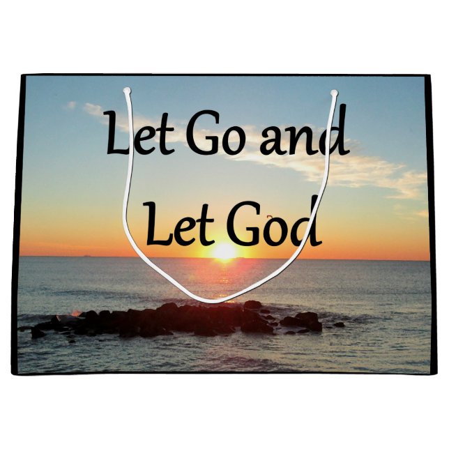 LASS GO UND LASS GOTT SUNRISE FOTO GROßE GESCHENKTÜTE (Vorderseite)