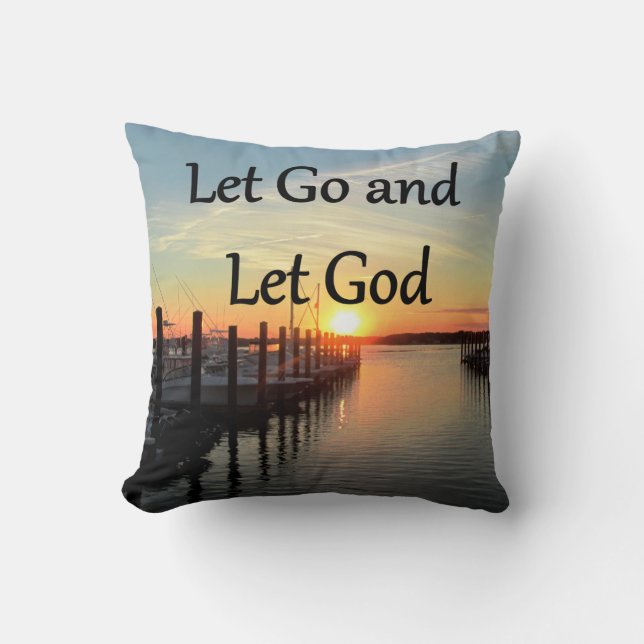 LASS GO UND LASS GOTT SUNSET FOTO KISSEN (Vorderseite)