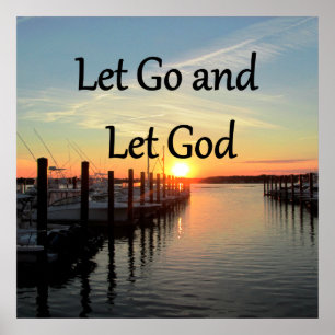 LASS GO UND LASS GOTT SUNSET POSTER