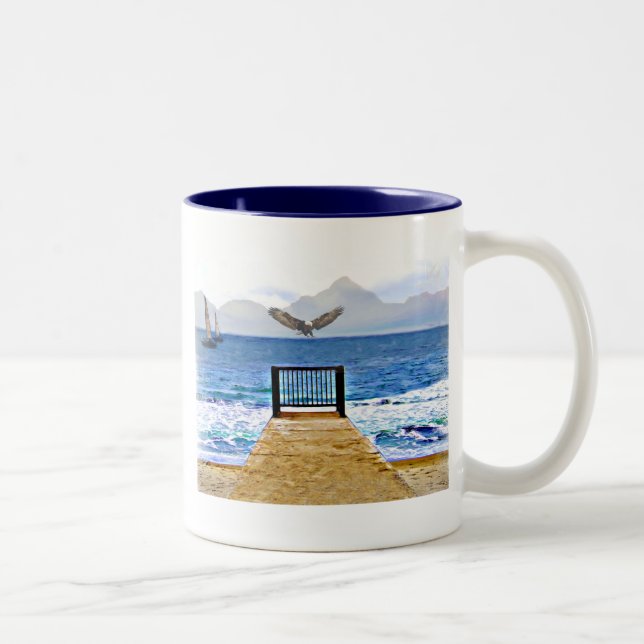 Lass Go!_ Zweifarbige Tasse (Rechts)
