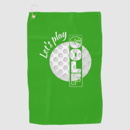 Lass Golf Split Image Golf Ball spielen Golfhandtuch