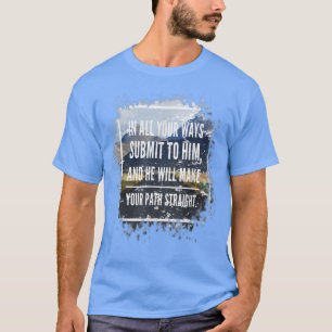 Lass Gott deinen Weg lenken Christlicher Glaube Bi T-Shirt