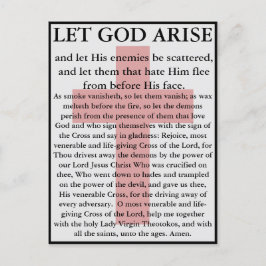 Lass Gott Erhält orthodoxe Gebetskarte Postkarte