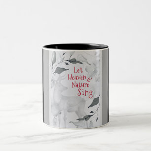 Lass Heaven & Nature Sing, Weihnachtslied Zweifarbige Tasse