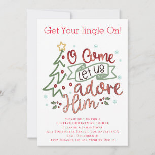 Lass ihm frohe Weihnachten zu verehren Einladung