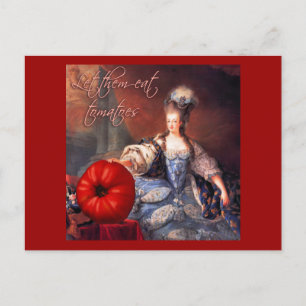 Lass ihnen Tomaten essen Postkarte