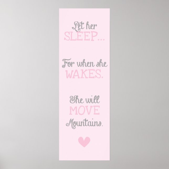 Lass ihr Schlaf. Poster (Vorne)