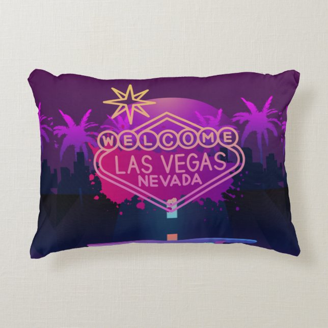 lass in Vegas Dekokissen (Vorderseite)