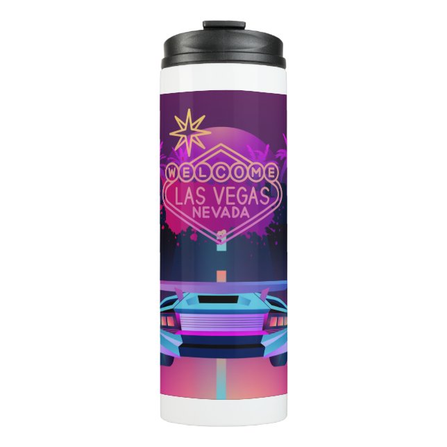 lass in Vegas Thermosbecher (Vorderseite)
