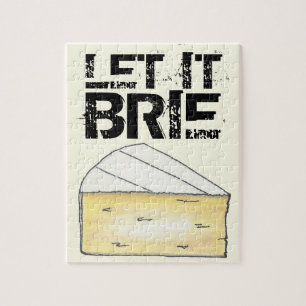 Lass It Brie (Be) Creamy French Cheese Wedge Feins Puzzle