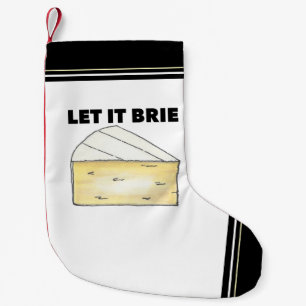 Lass It Brie French Cheese Wedge Cocktail Party Kleiner Weihnachtsstrumpf
