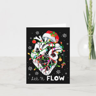 Lass It Fwing Xmas Anatomie Santa Heart Teil Cardi Karte
