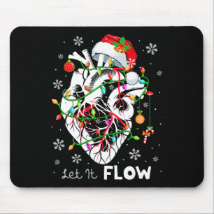 Lass It Fwing Xmas Anatomie Santa Heart Teil Cardi Mousepad
