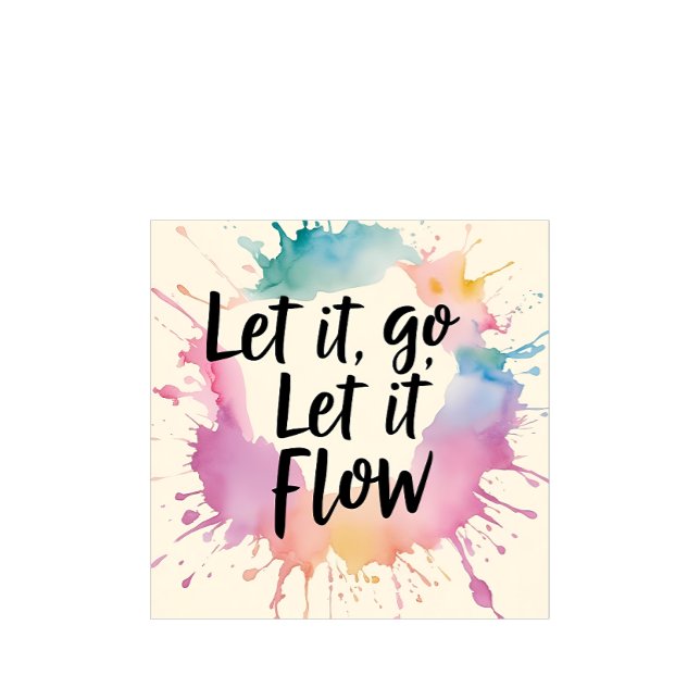 Lass-It-Go-Lass-It-Flow - Healing Quote Design für T-Shirt ("Let It Go, Let It Flow" - a gentle message for the journey to let go and heal.
)