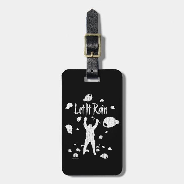 Lass It Rain (Hockey) Gepäckanhänger (Vorderseite vertikal)