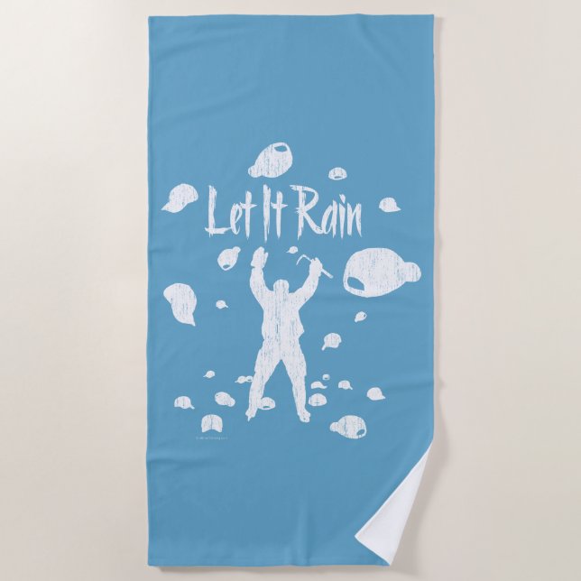 Lass It Rain (Hockey) Strandtuch (Vorderseite)