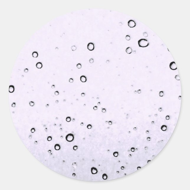 lass-it-Schnee Runder Aufkleber (Vorderseite)