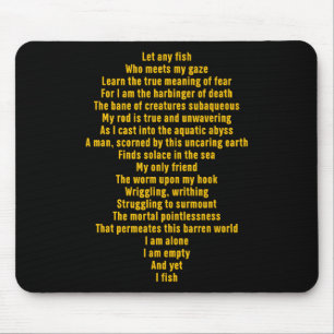 Lass jeden Fisch, der mein Zitat aus dem Blickwink Mousepad