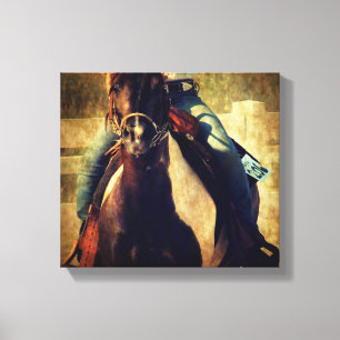 Lass jenes Pinto Pony Run by Angelandspot Leinwanddruck