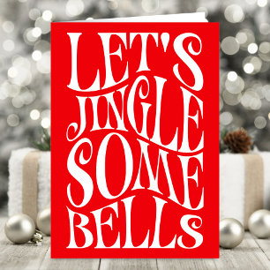 Lass Jingle Einige Bells Funny Christmas Karte