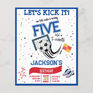 Lass Kick It Rookie Soccer Budget Geburtstagseinla