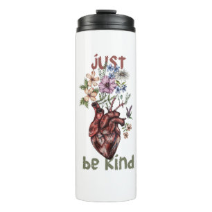Lass Kindness Bloom vom Herzen  🌿 Thermosbecher