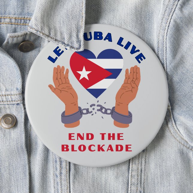 Lass Kuba leben Button (Beispiel)