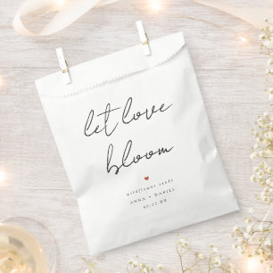 Laß Liebe Erblühen Wildblumen-Samenpackung Hochzei Geschenktütchen