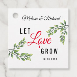 Lass Liebe Grow Greenerity Wedding Vielen Dank Geschenkanhänger