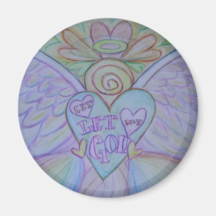 Lass Liebe, Lass Gott Rainbow Angel Magnet