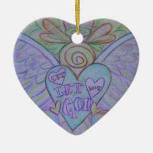 Lass Liebe, Lass Gottes Engel Kunstgeschenk Holida Keramik Ornament