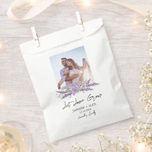 Lass Liebe wachsen l Lavendel-Samen-Foto-Hochzeit Geschenktütchen