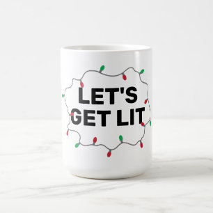 Lass Lit Funny Quote Weihnachts Weihnachtsbüro Kaffeetasse