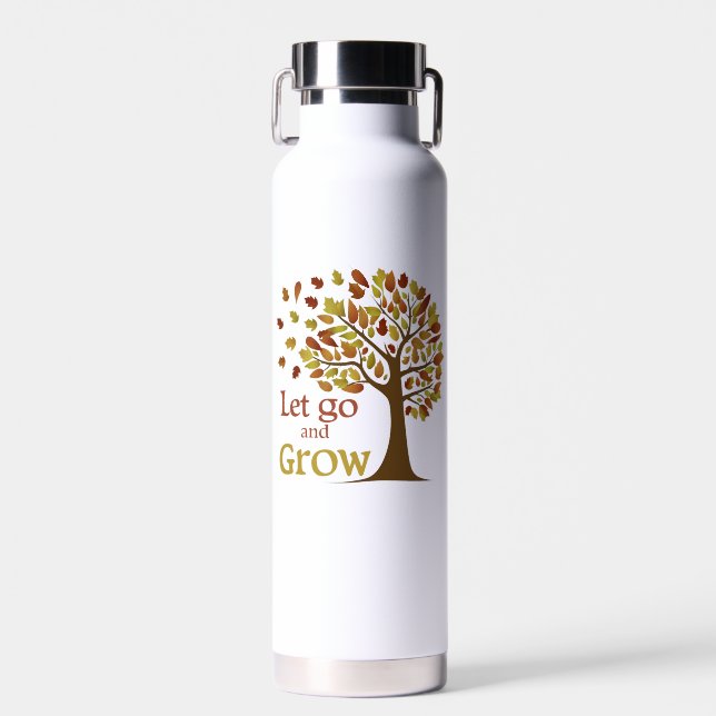 Lass los und wachse Baum Trinkflasche (Vorne)